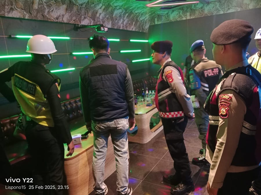Operasi Pekat Musi 2025: Polres Lahat Razia Karaoke dan Warung Remang-Remang