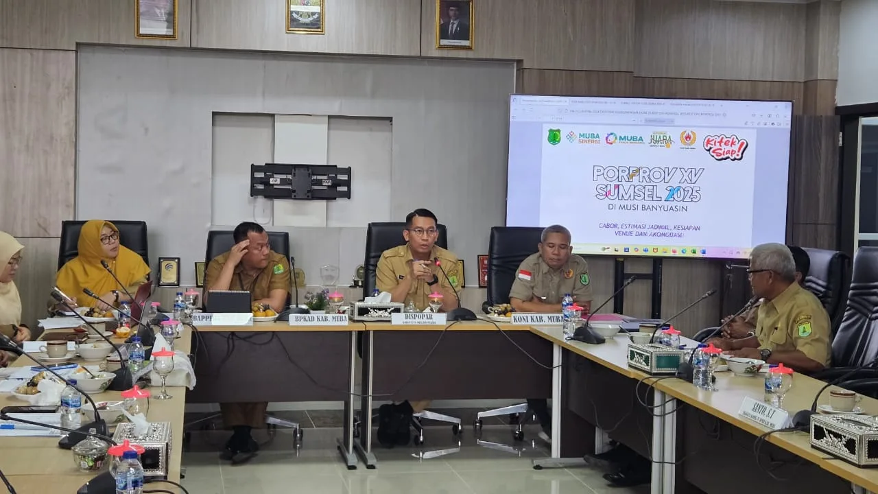 Rapat Persiapan Tuan Rumah Porprov XV Sumsel di Muba, Bahas Venue dan Kesiapan Atlet