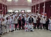 134 Karateka Ikuti Ujian Sabuk Hitam Nasional Lemkari di Palembang