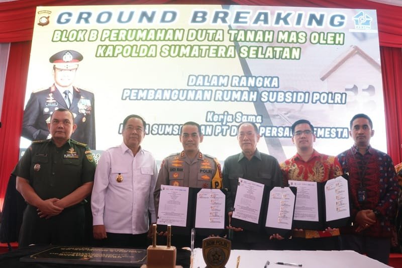 Wagub Sumsel Cik Ujang Resmikan Groundbreaking 622 Unit Rumah Subsidi bagi Pegawai dan Polri