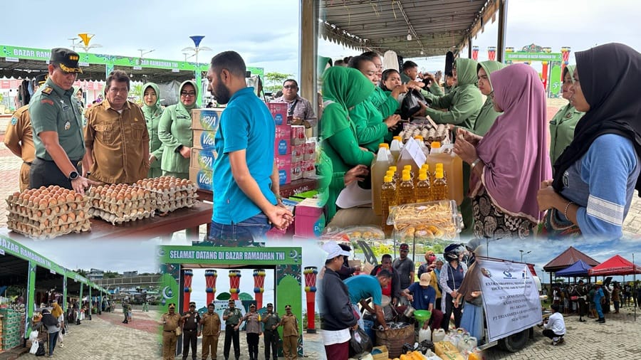 Danrem 182/Jazira Onim Gelar Bazar Murah Ramadan, Wujud Kepedulian TNI untuk Masyarakat
