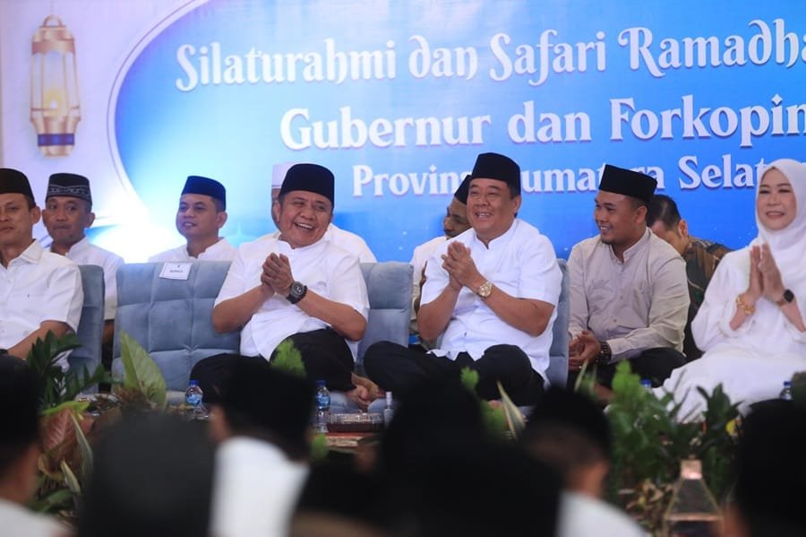 Bupati OKI Sambut Gubernur Herman Deru, Usulkan Bantuan Perbaikan Jalan