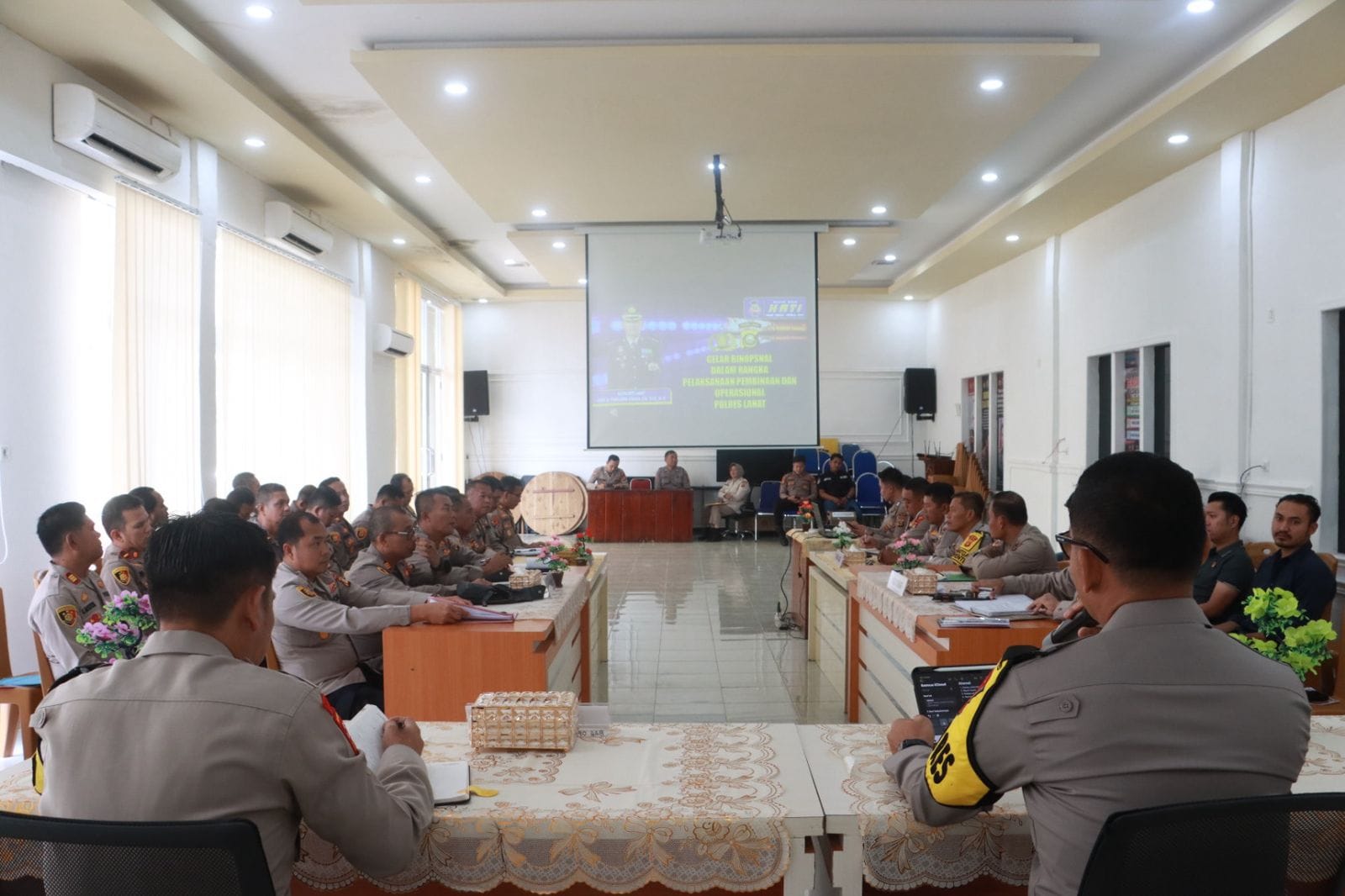 Polres Lahat Gelar Bin Opsnal dan Anev Kamtibmas, Evaluasi Keamanan Februari 2025