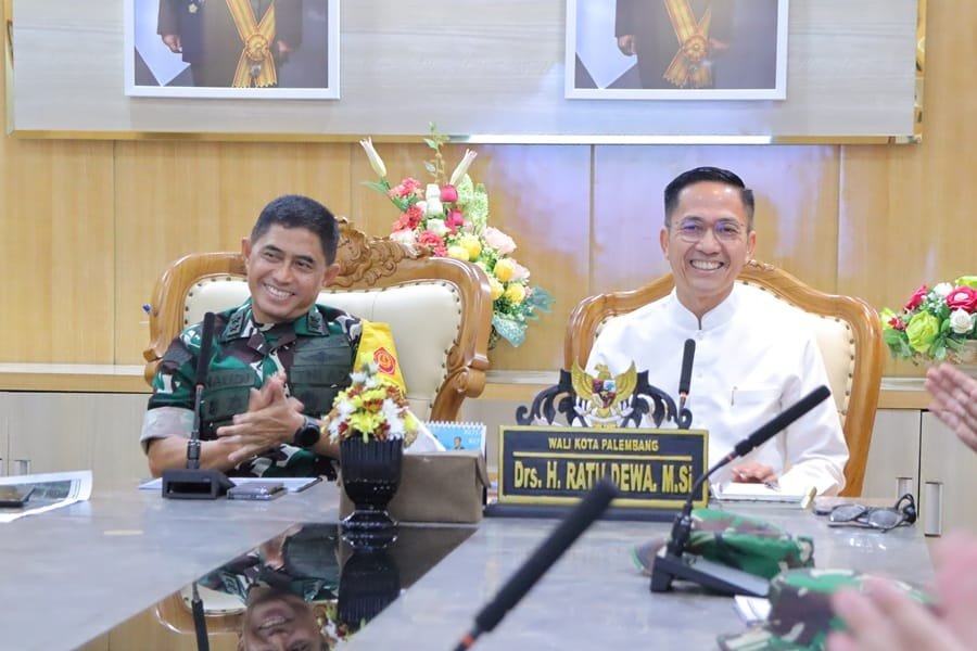 Wali Kota Palembang Terima Kunjungan Tim Wasev TNI AD Bahas TMMD ke-123
