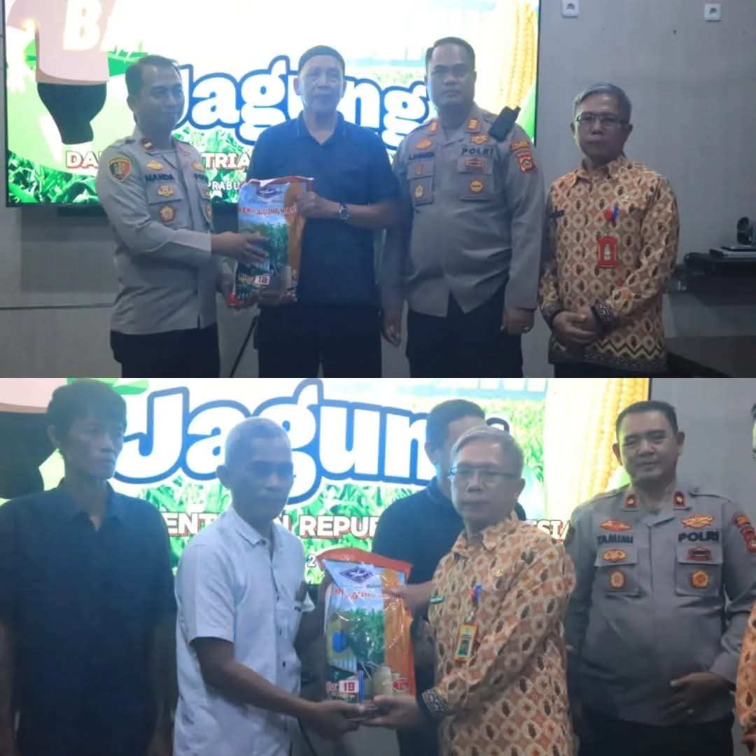 Pemkot dan Polres Prabumulih Sinergi Dukung Program Pertanian Melalui Bantuan Benih Jagung