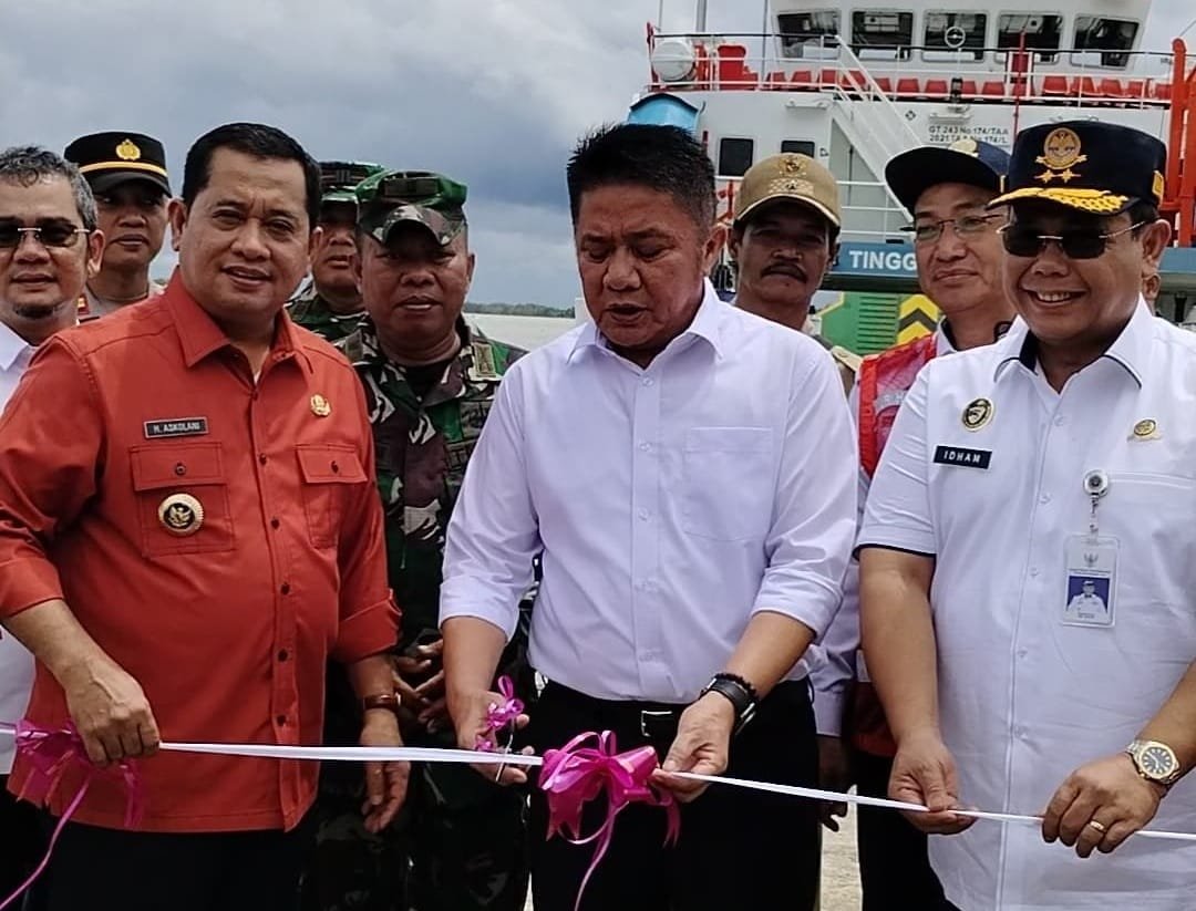 Gubernur Sumsel dan Bupati Banyuasin Resmikan Lintas Penyebrangan Sri Menanti–Karang Baru