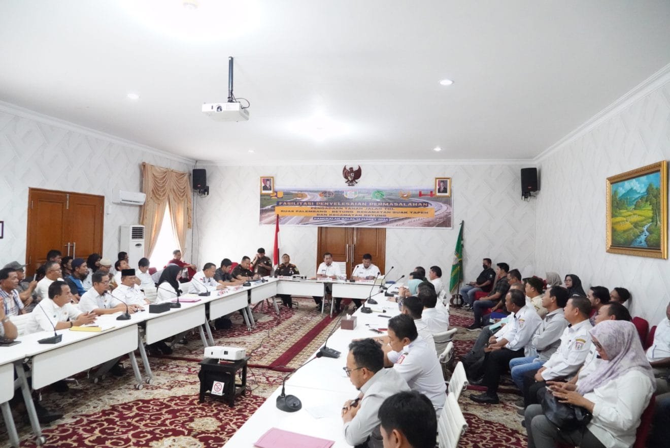 Pemkab Banyuasin Fasilitasi Penyelesaian Pengadaan Tanah Jalan Tol Palembang–Betung