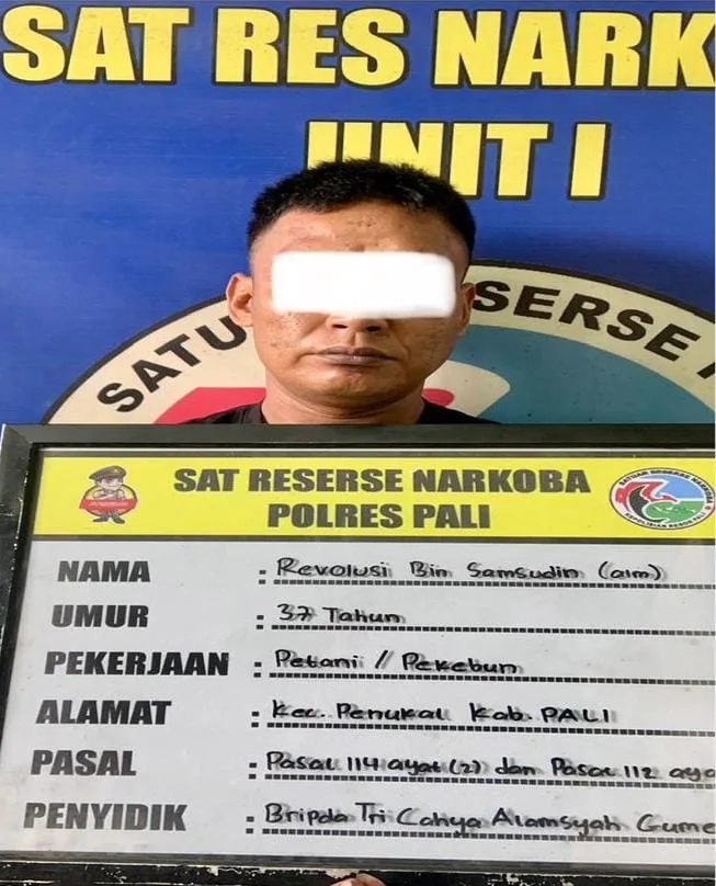 Satresnarkoba PALI Tangkap Pengedar Sabu 10 Gram di Simpang 4 Sungai Ibul