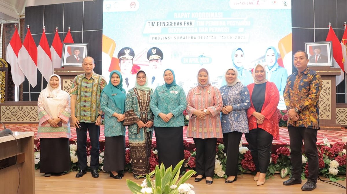 Dewi Sastriani Hadiri Rakor TP PKK Sumsel, Fokus Penguatan Posyandu dan Keluarga Sejahtera