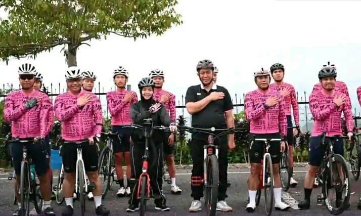 Gowes Bersama Kapolda Sumsel, Wali Kota Ludi Ajak Warga Hidup Sehat