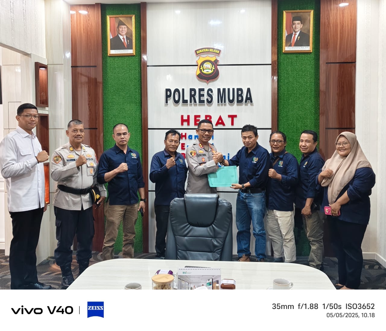 Kapolres Muba Dukung Sinergi Positif dengan PWI Jelang Pelantikan Ketua Baru