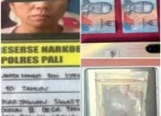 Satresnarkoba PALI Amankan 6 Paket Sabu dari Seorang Perempuan di Tanah Abang