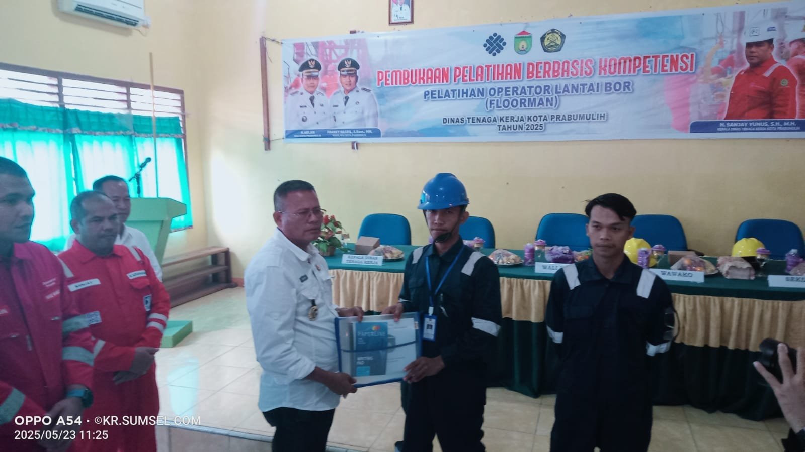 Wali Kota Prabumulih Buka Pelatihan Operator Lantai (Floorman) bagi Pencari Kerja