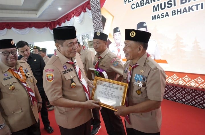 Bupati Toha Pimpin Mabicab Pramuka Muba, Komitmen Cetak Generasi Tangguh