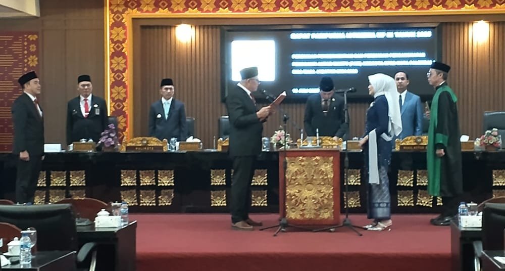 Sabia Afriyana Resmi Dilantik sebagai Anggota DPRD Palembang Gantikan Dedi Sipriyanto