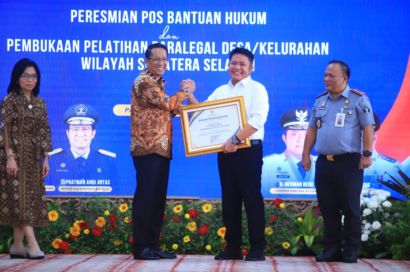 Sumsel Catat Sejarah, Pertama di Indonesia dengan 100% Pos Bantuan Hukum di Seluruh Desa dan Kelurahan