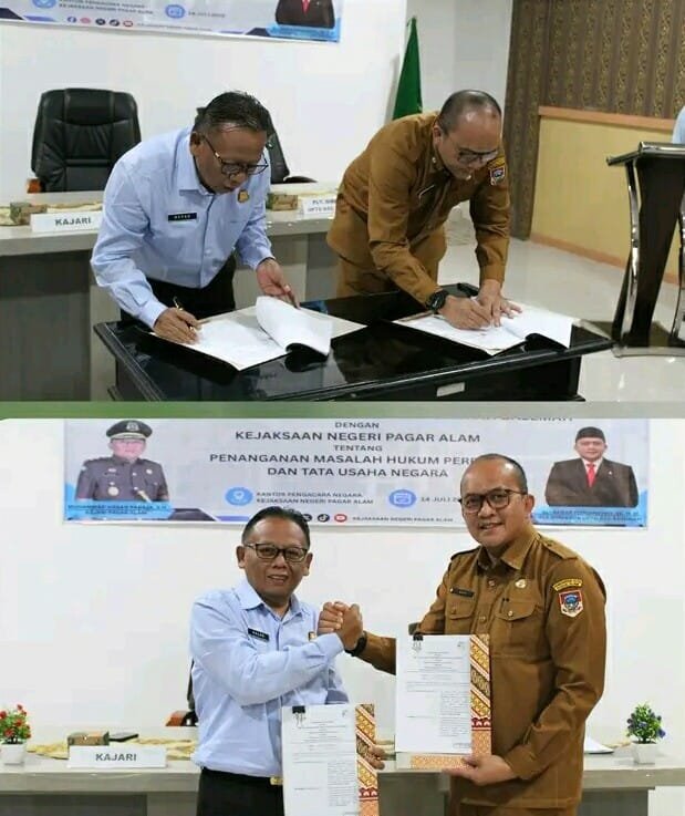 RSUD Besemah dan Kejari Pagaralam Teken MoU Pendampingan Hukum Bidang Perdata dan TUN