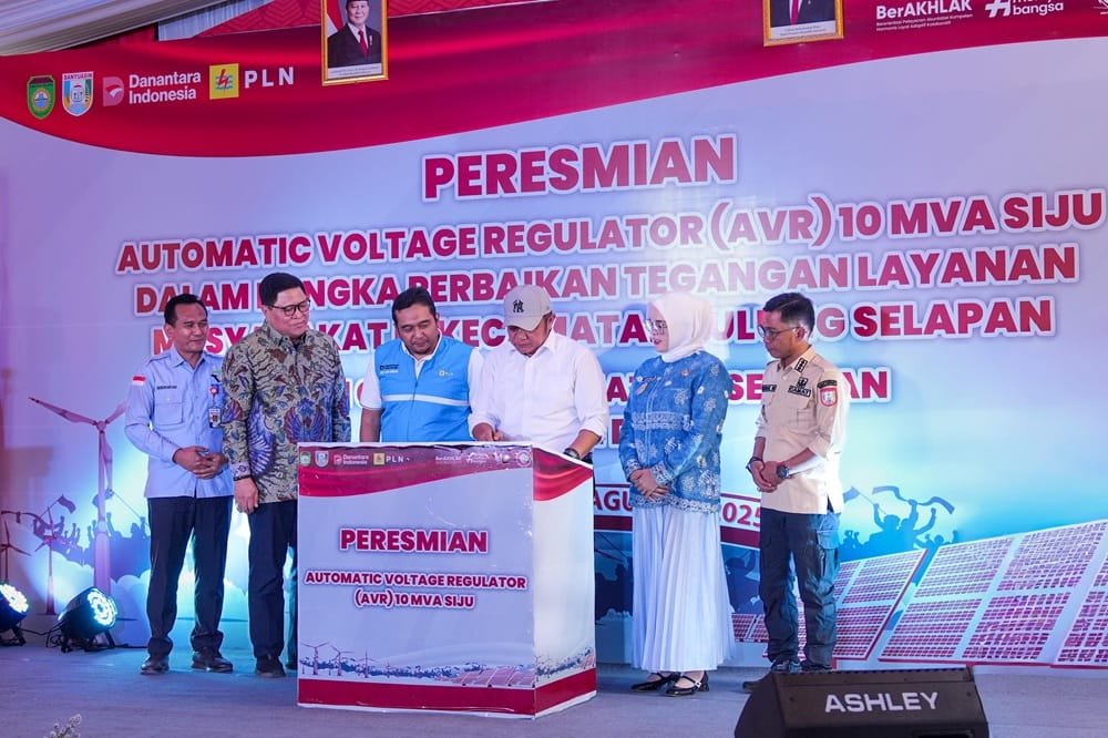 PLN Resmikan AVR 10 MVA Siju, Herman Deru Sebut Langkah Heroik Tingkatkan Layanan Listrik Sumsel