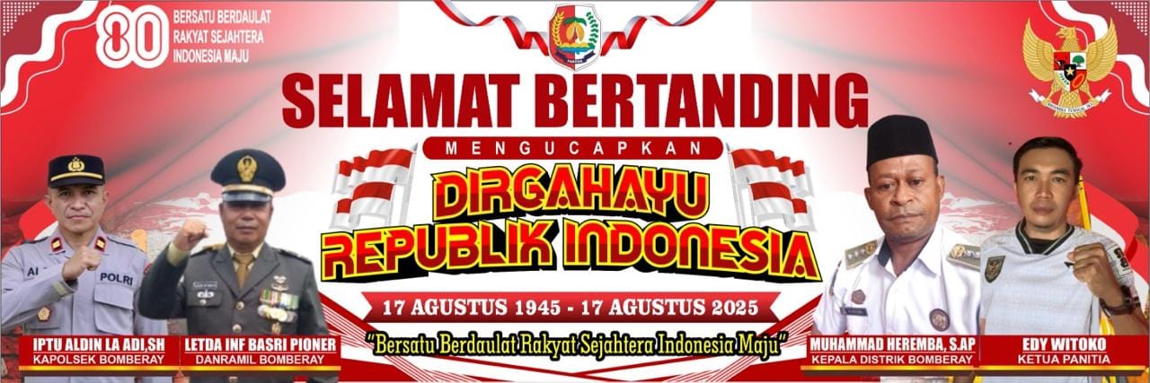 Sambut HUT RI Ke-80 Distrik Bomberay Gelar Lomba Pertandingan dan Jalan Santai Dorprize