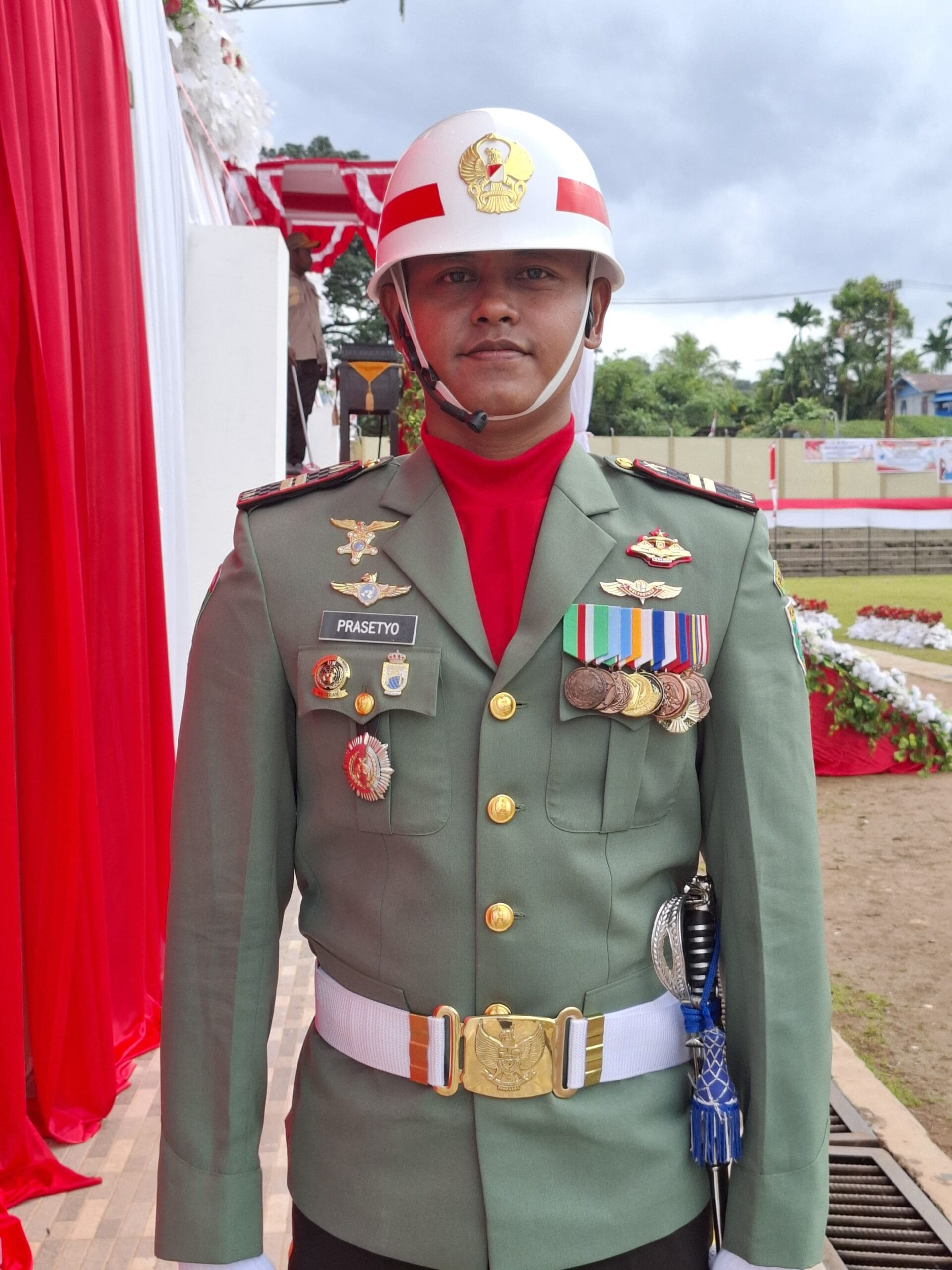 Profil Lettu Cpm Prasetyo Budhi Setiawan, Komandan Upacara 17 Agustus di Fakfak