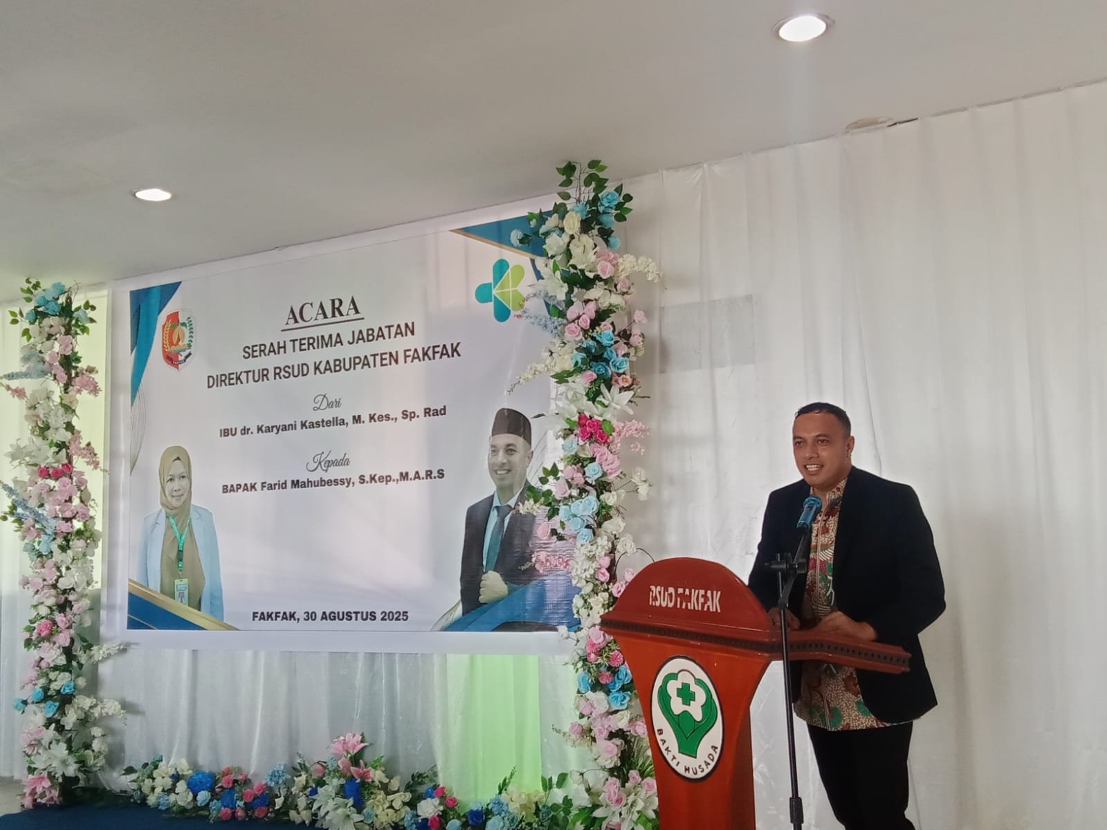 Farid Mahubessy Resmi Pimpin RSUD Fakfak, Lanjutkan Estafet Kepemimpinan dari dr. Karyani Kastella