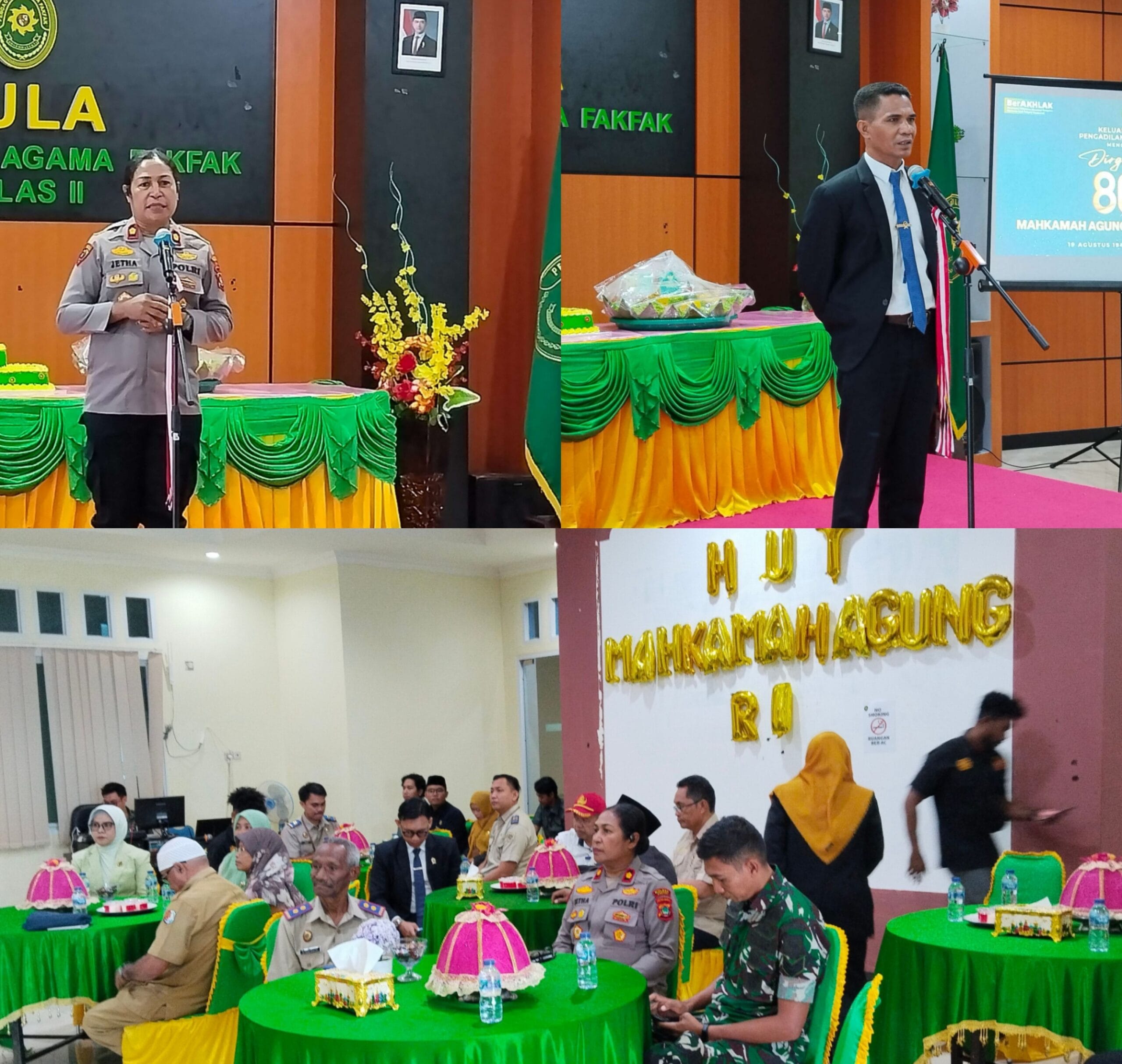 HUT MA ke-80, Polres Fakfak dan Pengadilan Agama Jalin Kesepakatan Bersama