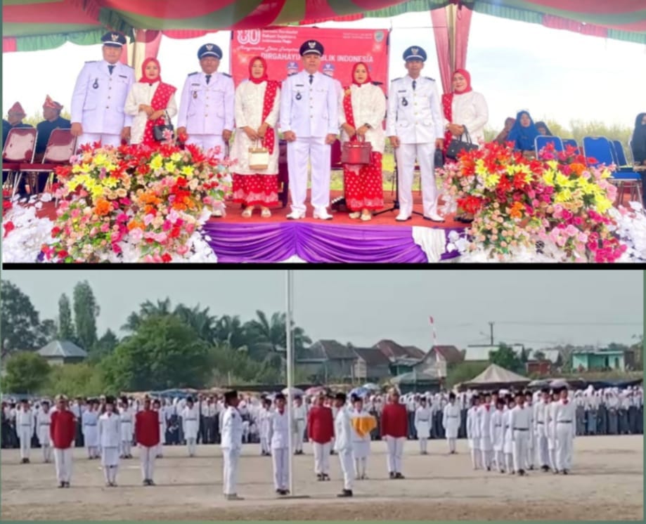 Upacara HUT ke-80 RI di Tempirai Raya, Kepala Desa Tegaskan Semangat Persatuan dan Patriotisme