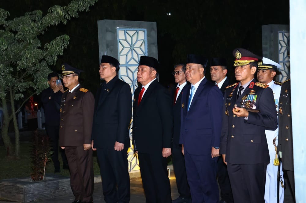 Renungan Suci HUT ke-80 RI di TMP Siguntang: Gubernur Herman Deru dan Forkopimda Hormati Jasa Pahlawan