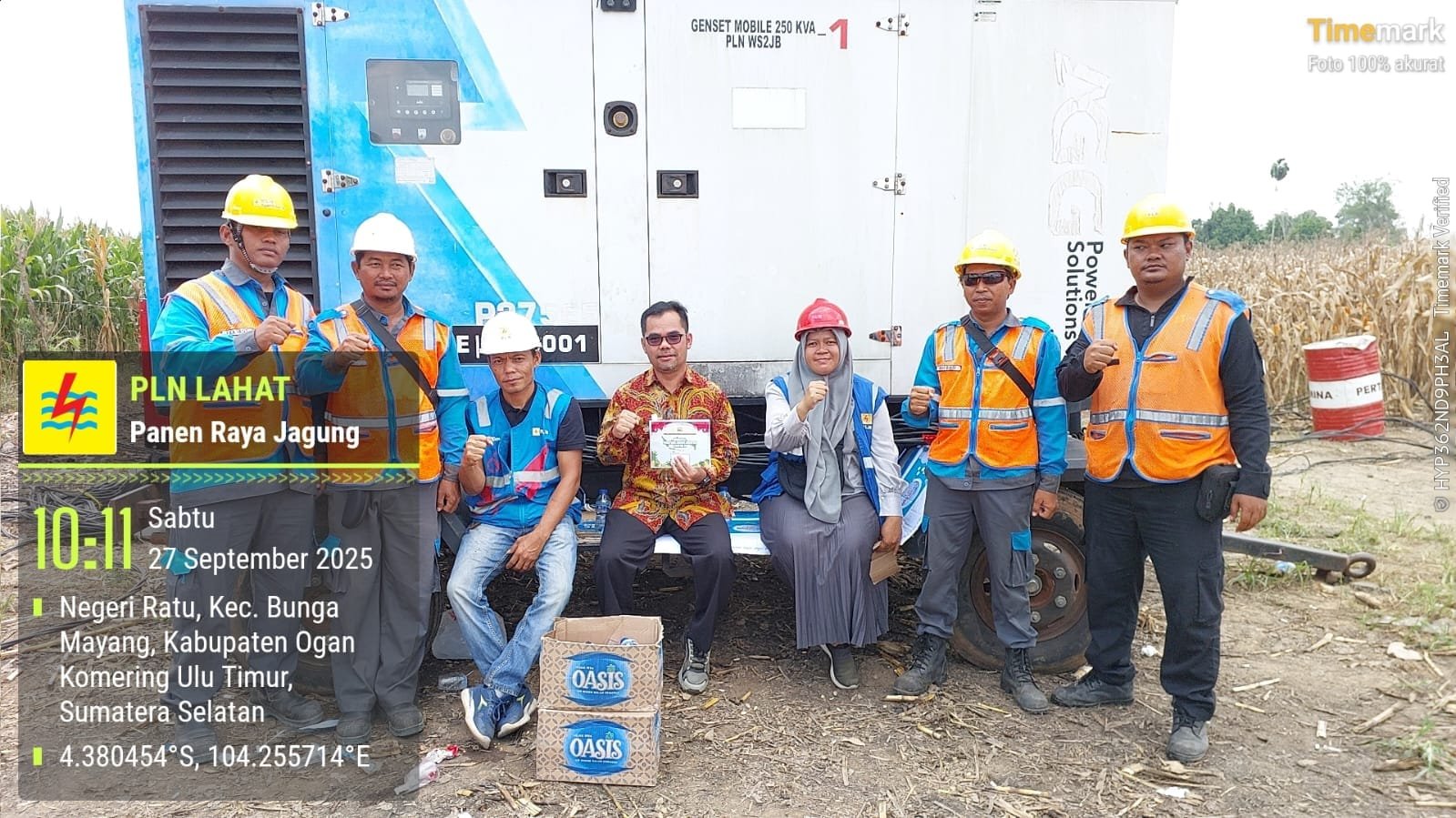 PLN Jaga Listrik Andal di Panen Raya Jagung Bersama Kapolri di OKU Timur