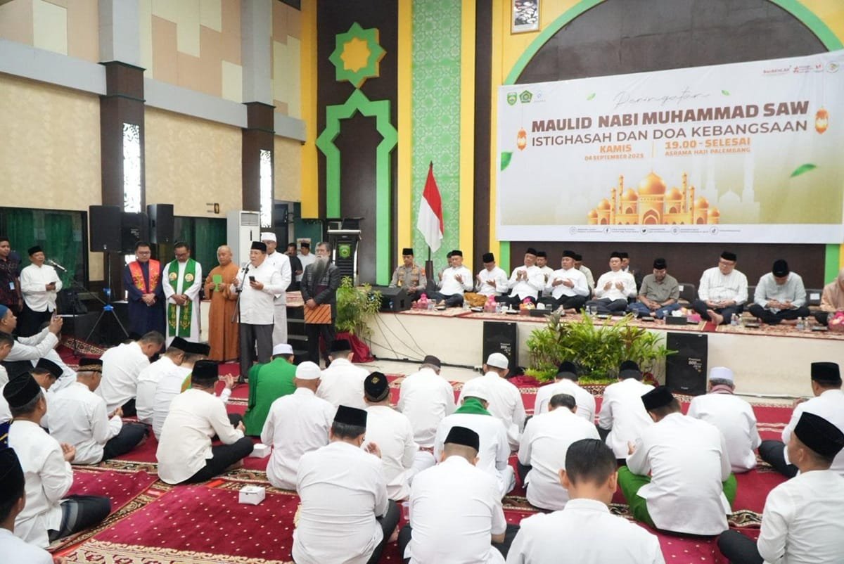 Herman Deru Ajak Doa Bersama di Maulid Nabi, Sumsel Kokohkan Zero Konflik
