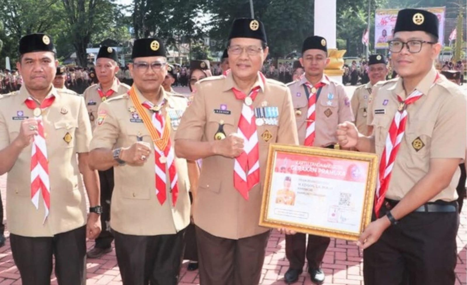 Pramuka Muara Enim Canangkan KTA Digital di HUT ke-64