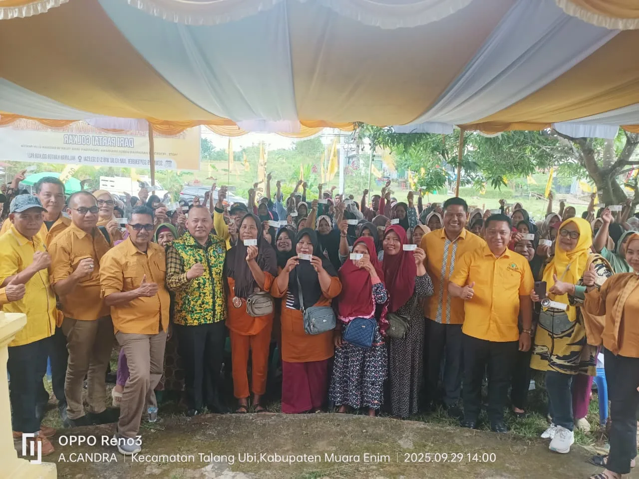Golkar PALI Rayakan HUT ke-61 dengan Bagikan 1.000 Paket Sembako untuk Warga