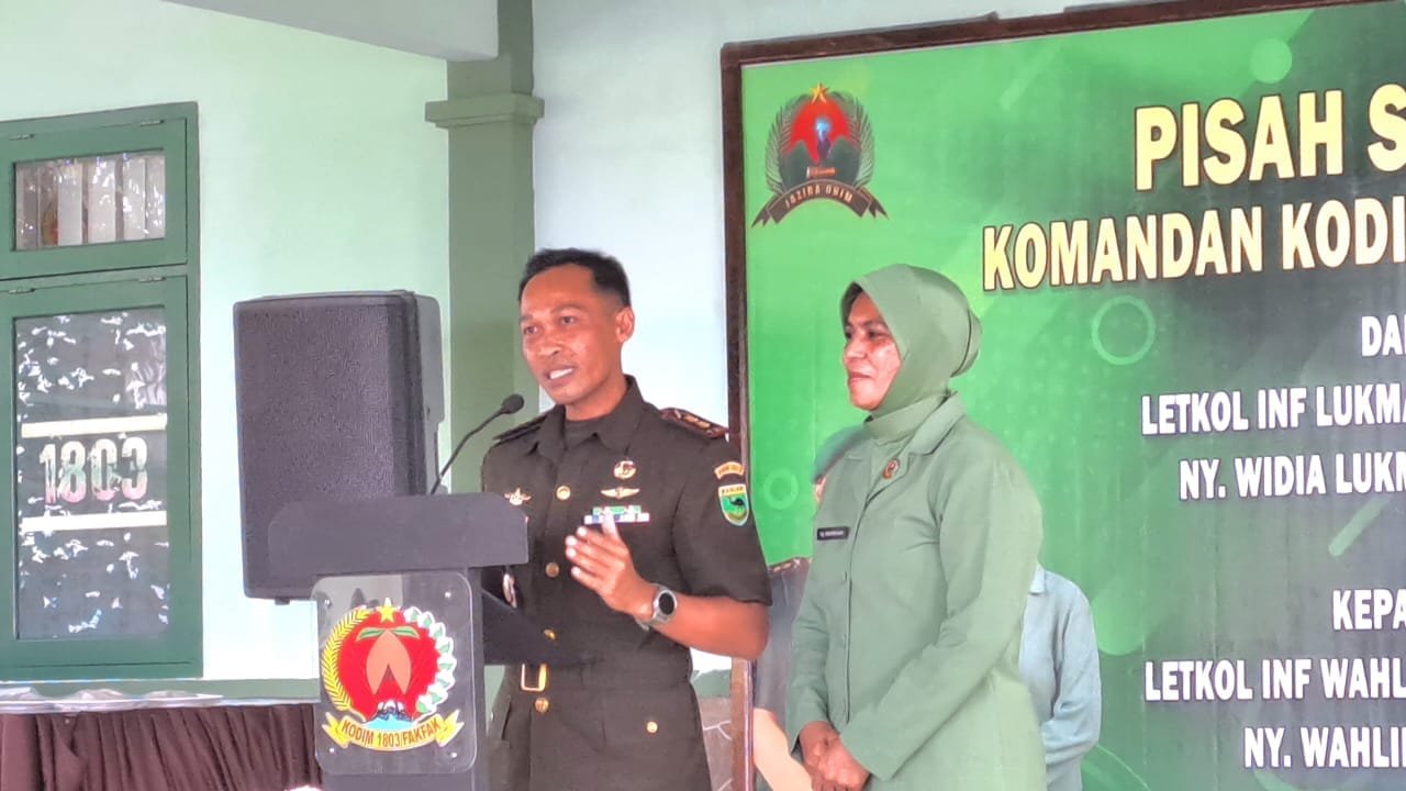 Dandim Baru 1803/Fakfak Tekankan Pentingnya Sinergi dan Kebersihan Makodim