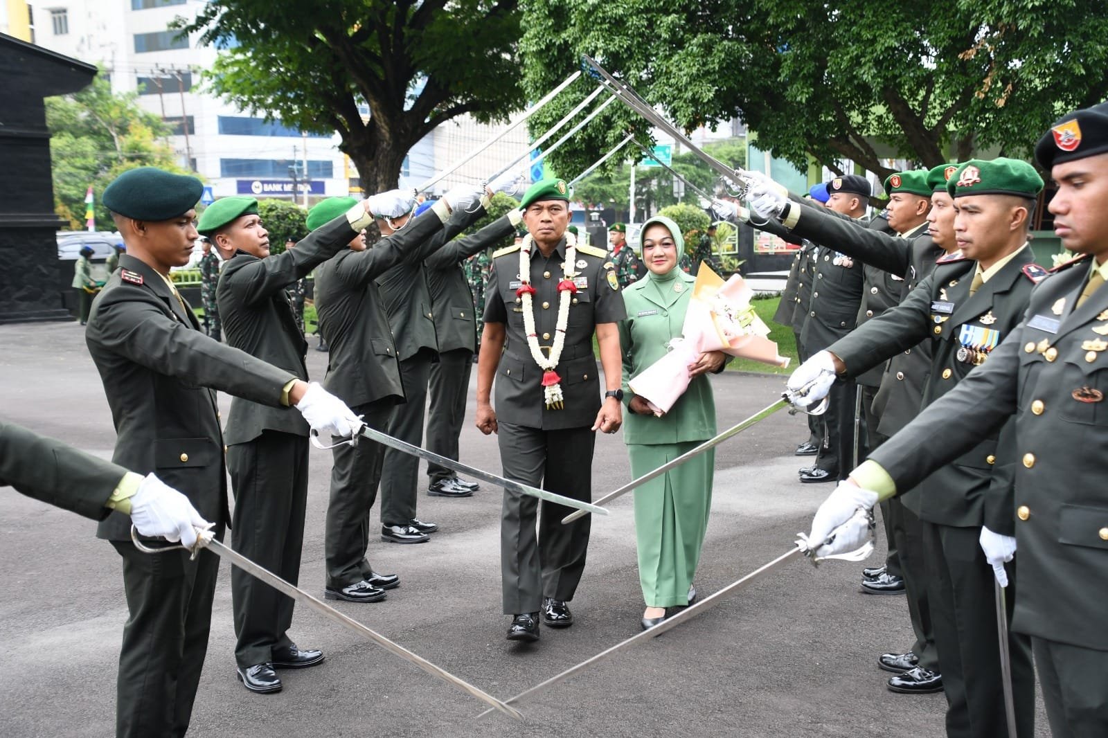Danrem 044/Gapo Hadiri Sertijab Kasdam II/Swj dan Pejabat Jajaran Kodam II/Swj