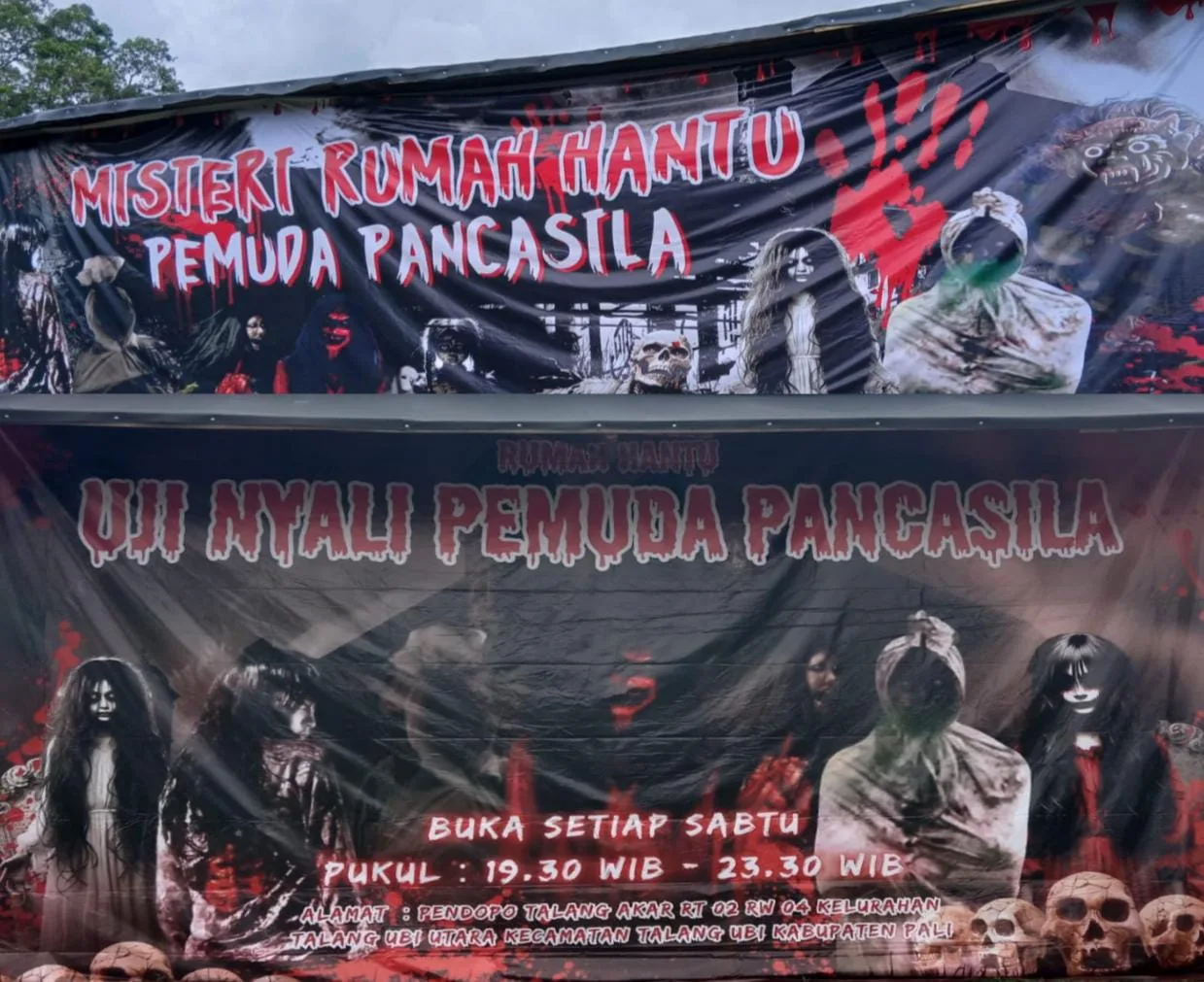 Pemuda Pancasila PALI Buka Wahana Misteri Rumah Hantu Berkonsep Budaya Lokal