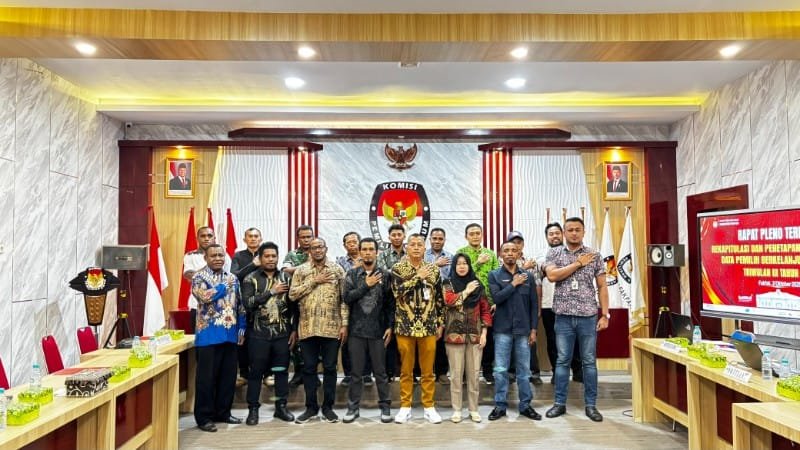 KPU Fakfak Pleno Pemutakhirkan Data Pemilih Berkelanjutan Capai 60.422 Pemilih