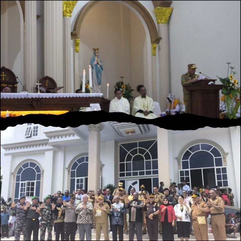 Bupati Samaun Apresiasi Peresmian Gereja Santo Yosep Pekerja di Distrik Fakfak Tengah