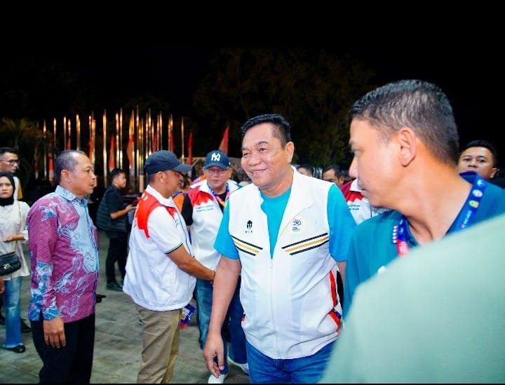 Bupati Muba Dukung Langsung Atlet di PORNAS XVII KORPRI 2025