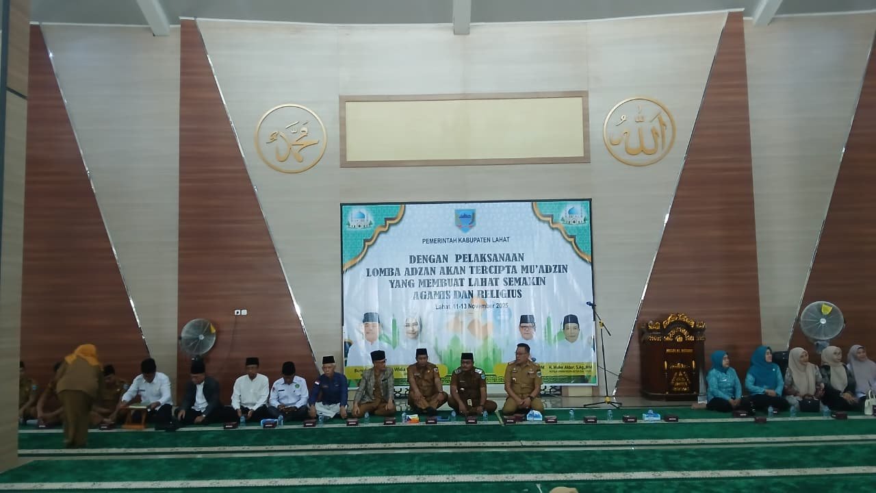 Lomba Azan Tingkat Pelajar di Lahat Jadi Ajang Silaturahmi dan Syiar Islam