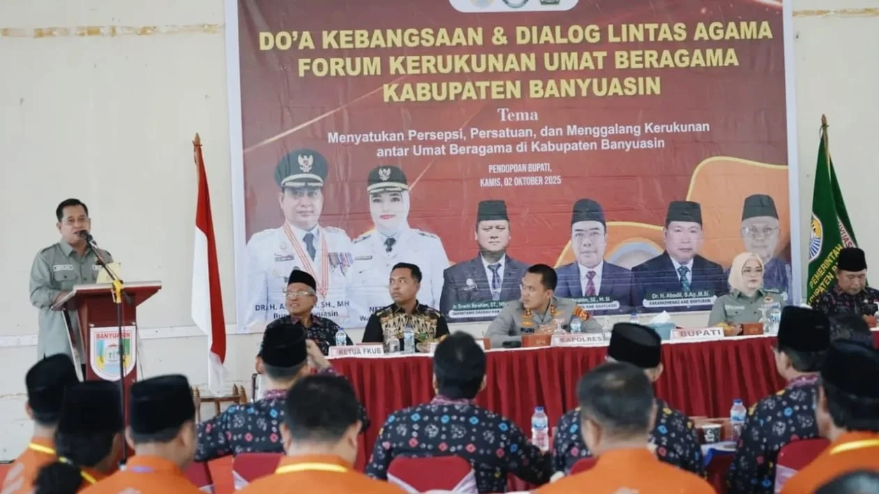 Bupati dan Wabup Banyuasin Hadiri Dialog Lintas Agama, Perkuat Kerukunan Antar Umat Beragama