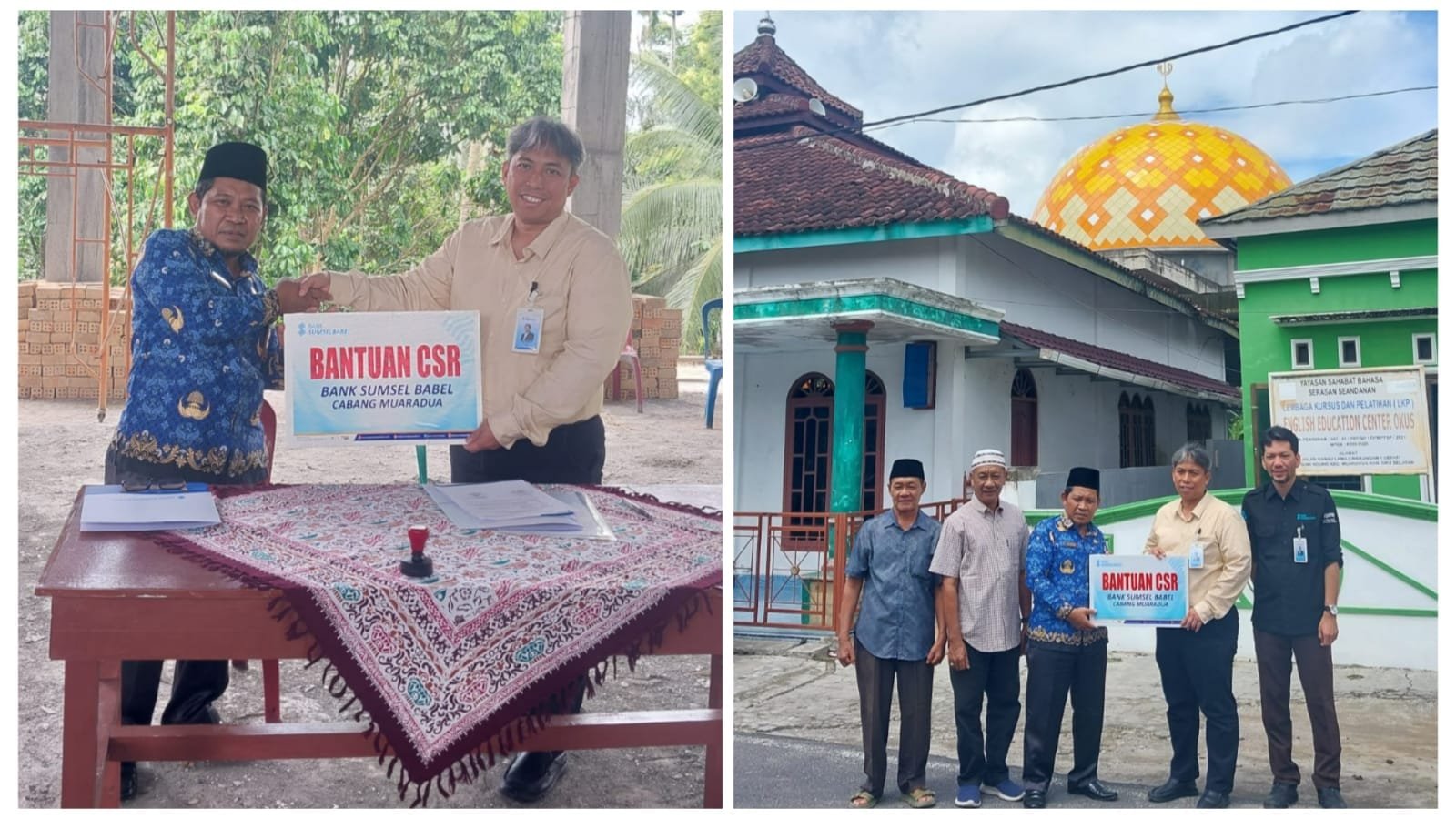 Bank Sumsel Babel Cabang Muaradua Salurkan CSR untuk Masyarakat OKU Selatan