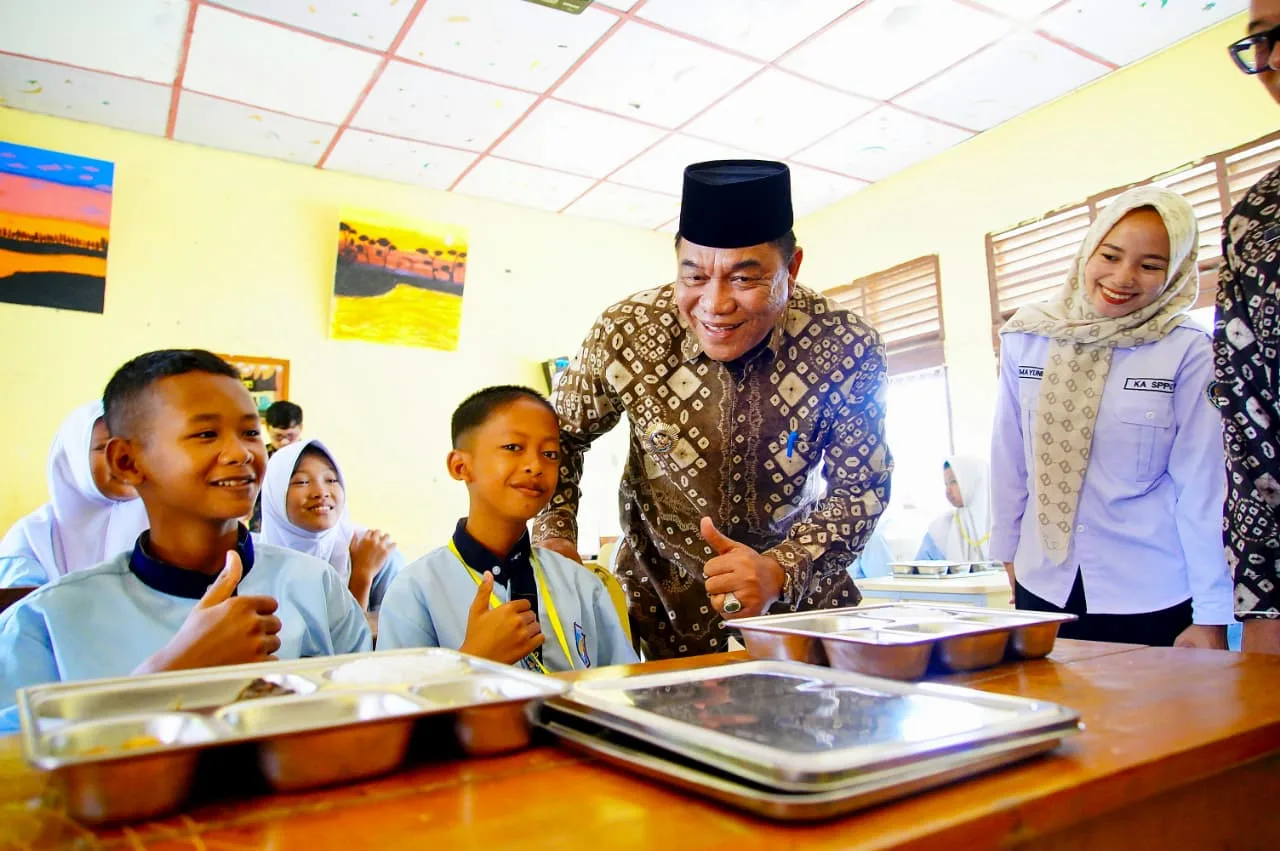 Bupati Muba Tinjau MBG & Layanan Gizi di Plakat Tinggi, Pastikan Program Tepat Sasaran