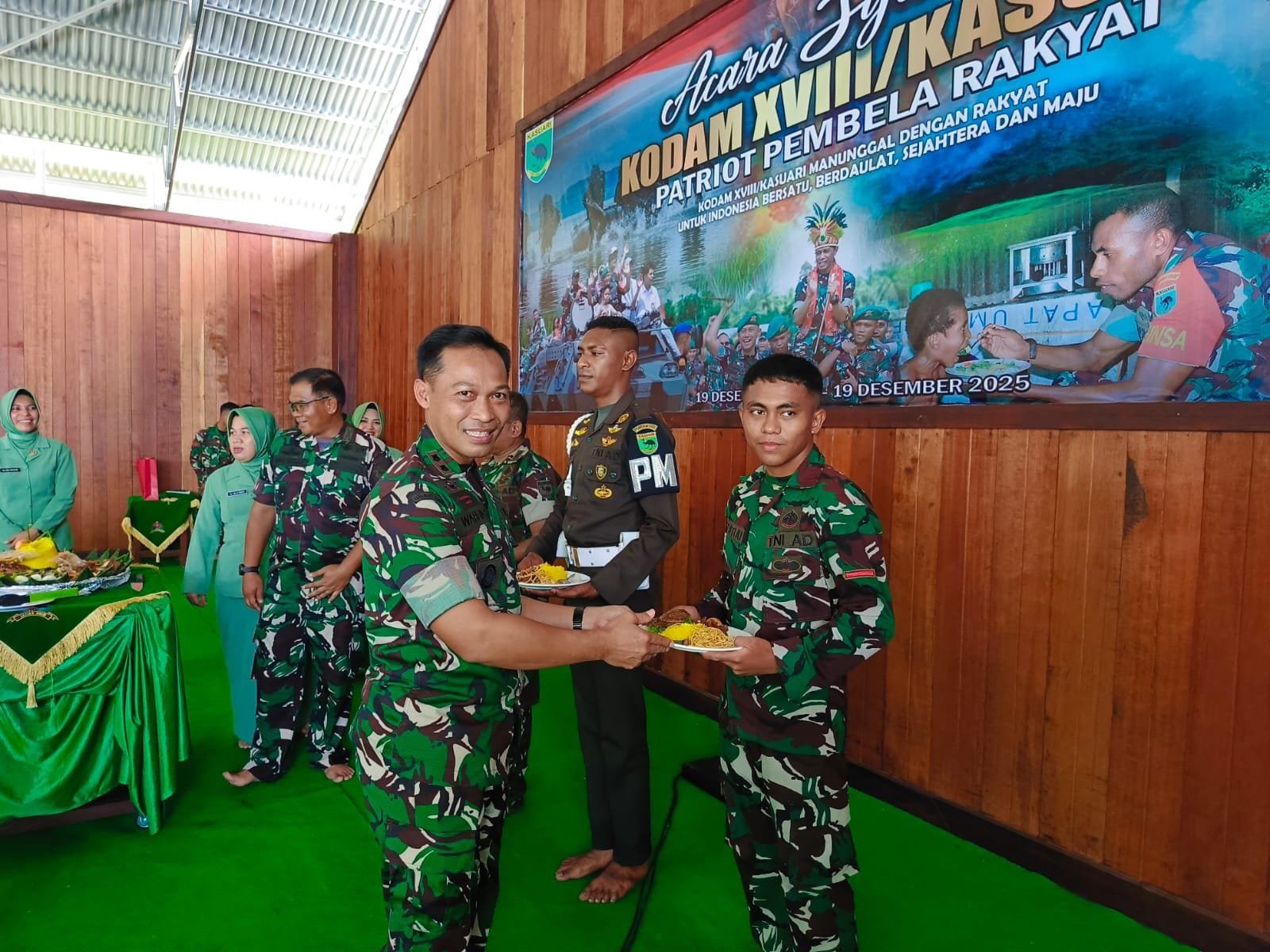 Perkuat Soliditas, Kodim 1803/Fakfak Hadiri Syukuran HUT ke-9 Kodam XVIII/Kasuari