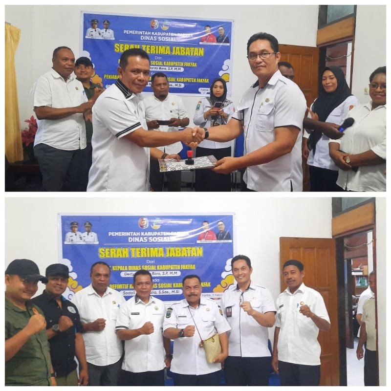 Tongkat Estafet Kepemimpinan Dinsos Fakfak Beralih ke Sadali La Hadalia