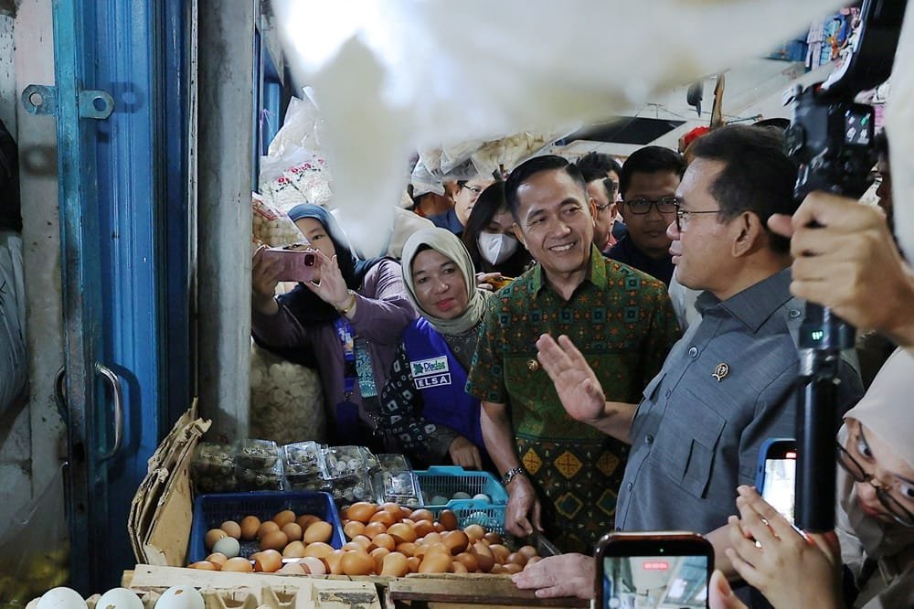 Ratu Dewa dan Mendag Pantau Harga Sembako