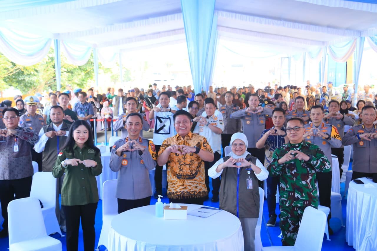 Gubernur Herman Deru Dukung GPM Polda Sumsel dan Perum Bulog Jaga Stabilitas Pangan