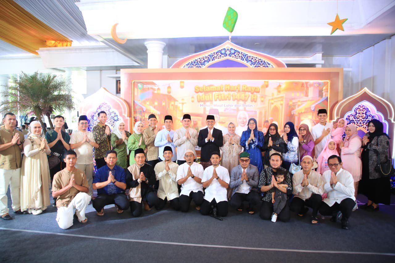 Sekda Sumsel Edward Candra Gelar Open House Idulfitri 1447 H