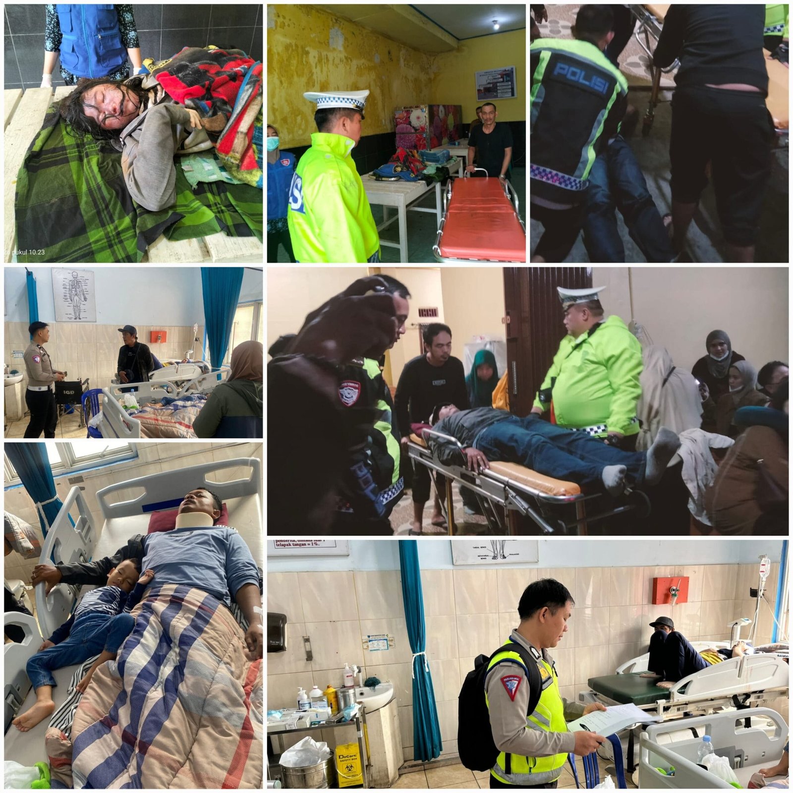 Kecelakaan Bus di Gumay Talang Lahat, Polisi Cepat Evakuasi Penumpang