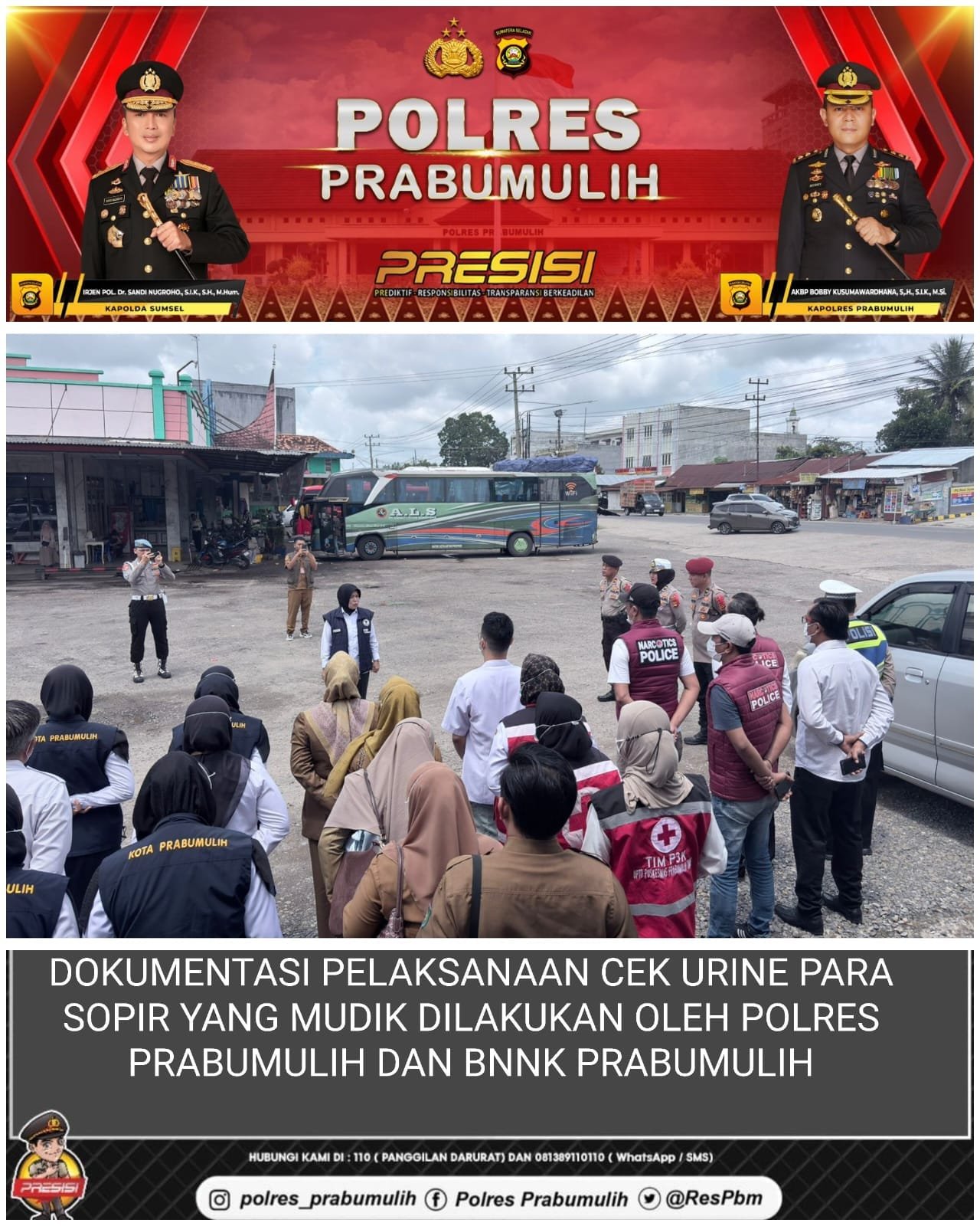 Ops Ketupat Musi 2026, Sopir Truk Tanki Positif Narkoba