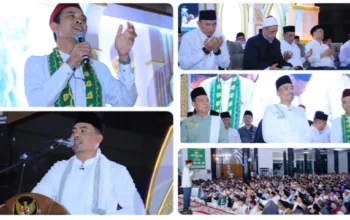 Ribuan Warga Padati Masjid Agung Al-Muhtadin, Dengarkan Tabligh Akbar Ustaz Abdul Somad